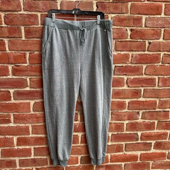 BKE Women's buckle snow Heather Joggers Sweatpants Green Large NEW - Picture 6 of 12